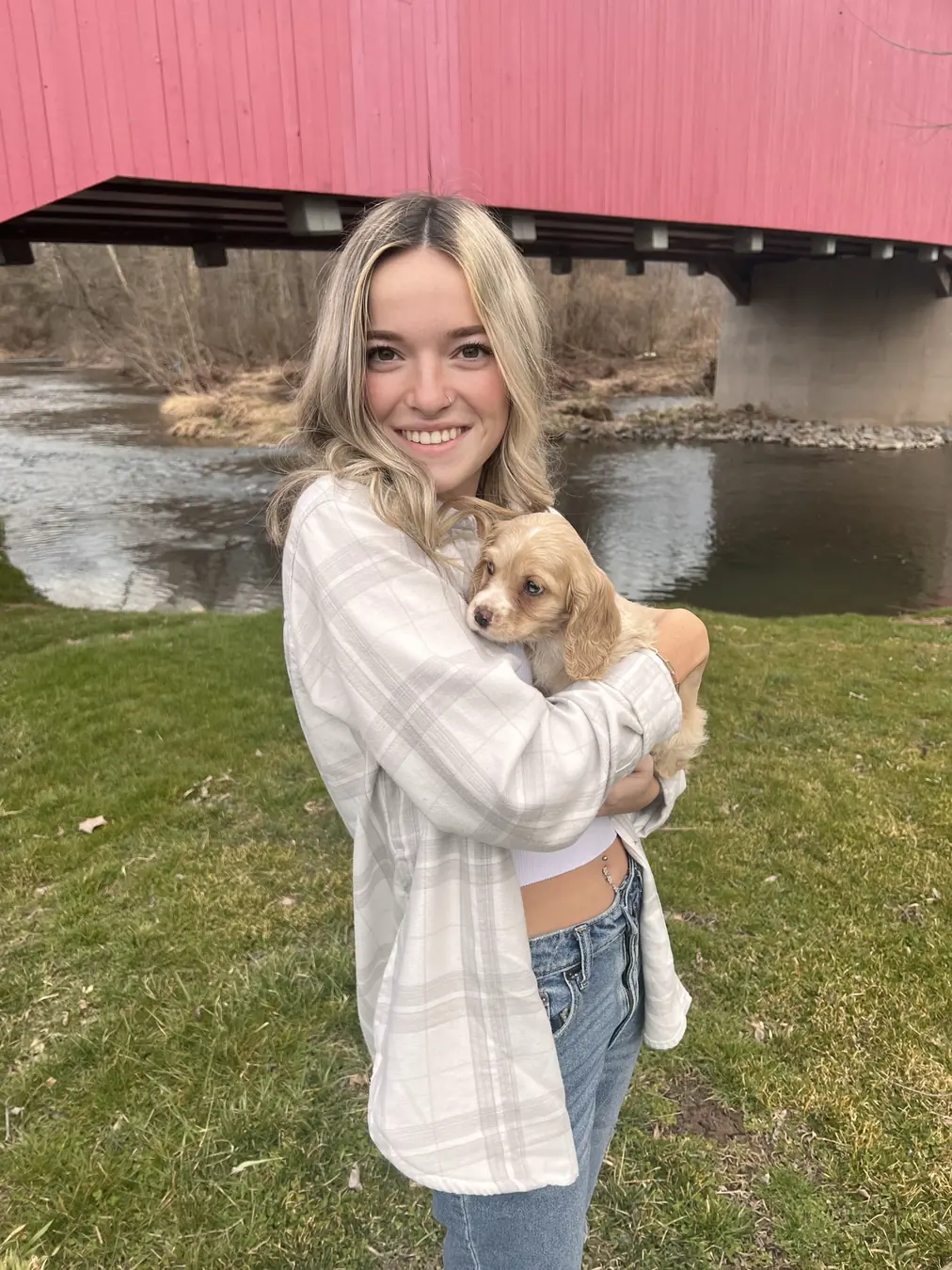 Sadie, first day home
