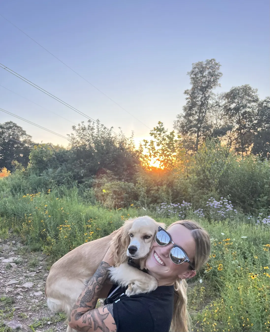 Sadie, shades & sunset